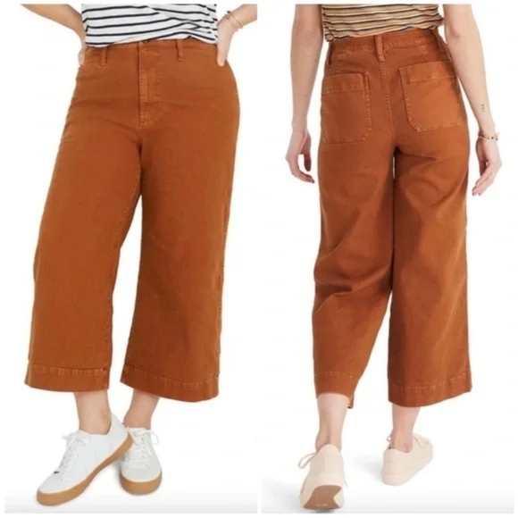 Madewell Pants - Madewell Emmett Wide Leg Cropped Pants in 26